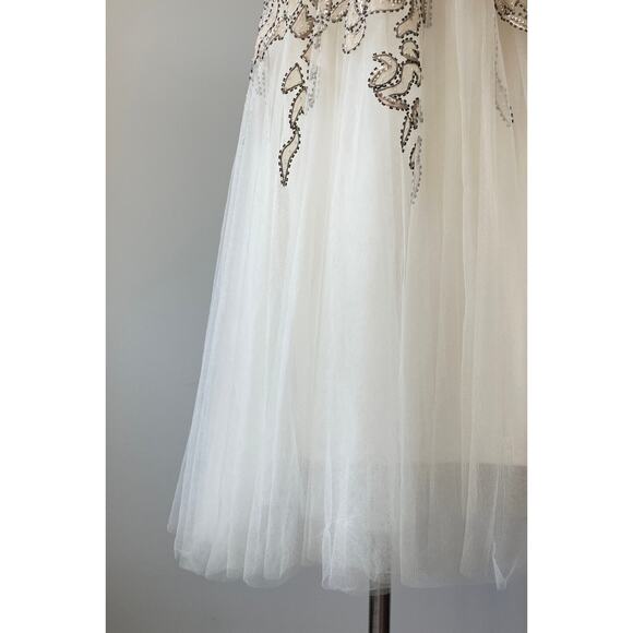 Vintage Cache Dress Y2K 90s Whimsical Silk Beaded Fairy Bridal Wedding NWT 4 S - Picture 9 of 15